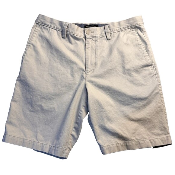 Banana Republic Other - Banana Republic Aiden Light Khaki 100% Cotton Chino Shorts Size 33” W 9 1/2” L